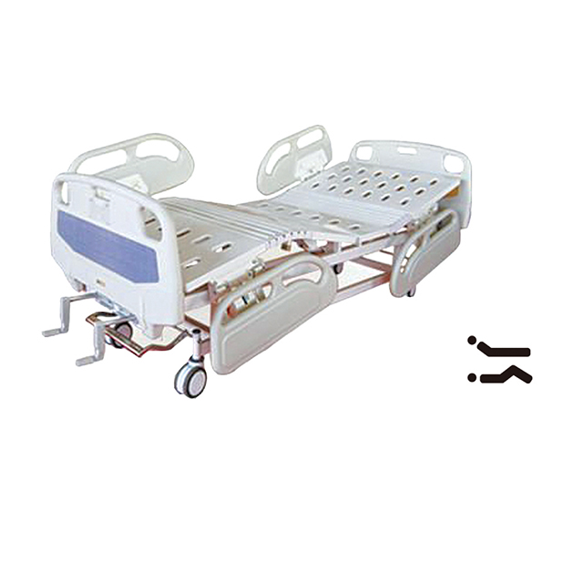 Nouveau produit lit de patient d'hôpital électrique de manuel 2 manivelles et lit de soins infirmiers à 2 fonctions, le type de vente chaude peut être pliable pour la salle de soins intensifs