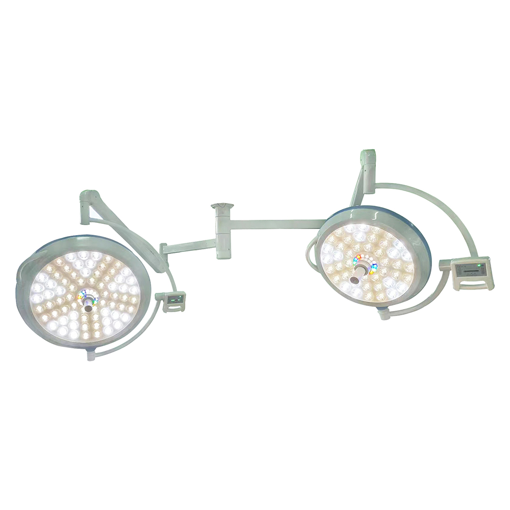 Double Head Mounted Led Shadowless Examination Lamp Medical Operating Light With Control Panel