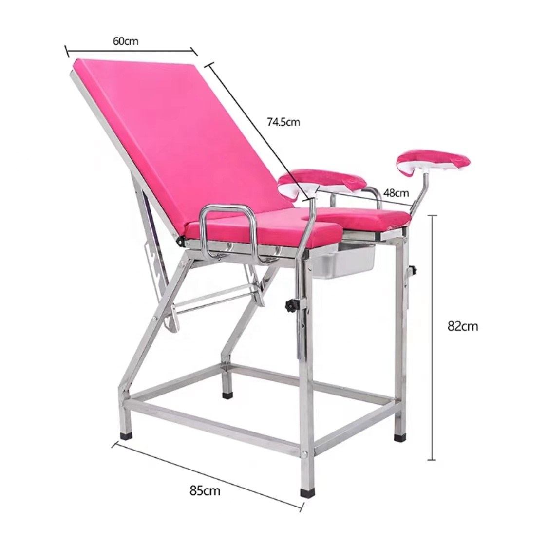 Hospital Stainless Steel Epoxy Semi-fowler Patient hospital Examination Bed