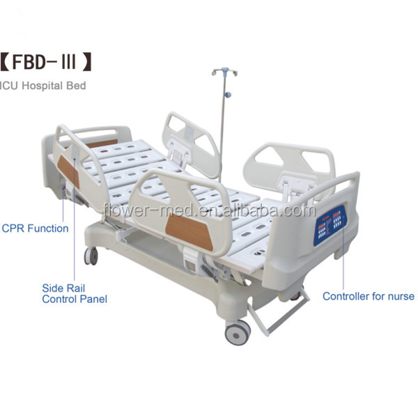 กล่องควบคุมการเช่า Paramount ราคาผู้ป่วย Hospit Bed เปลแบตเตอรี่ โต๊ะข้างเด็ก เตียงโรงพยาบาลไฟฟ้า สแตนเลส