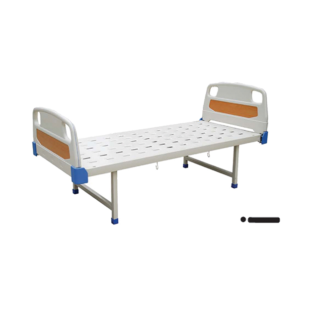 FB-24 Flat Simple Hospital Bed With ABS Bed Head