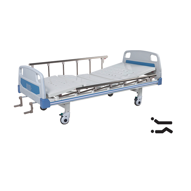 ABS Headboard 2 Crank Double Function Manual Hospital Medical Bed