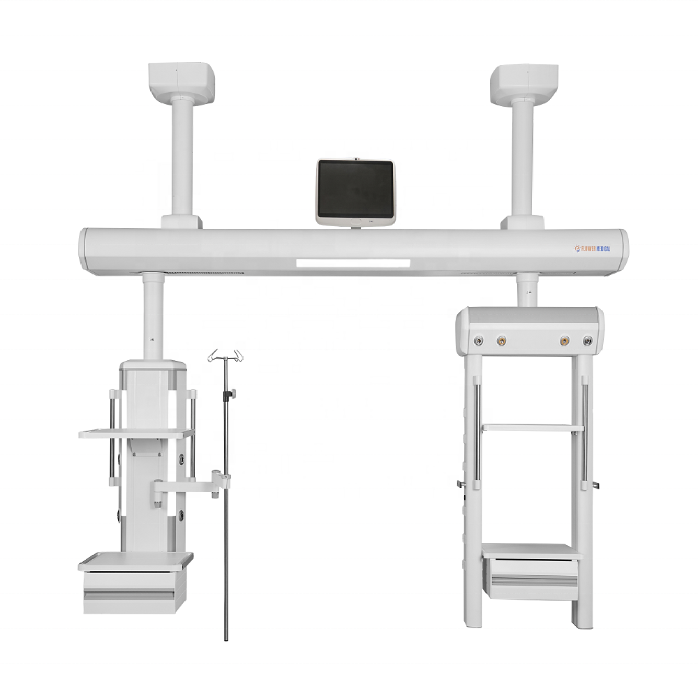 Colgante de puente de techo de UCI de equipo de gas de columna médica en colgante quirúrgico de hospital