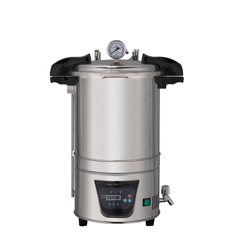 Kualitas Tinggi Portable Steam Sterilizer 24 Liter Autoclave 12/18 Liter Sterilisasi Pot Sterilizer Medis untuk Rumah Sakit