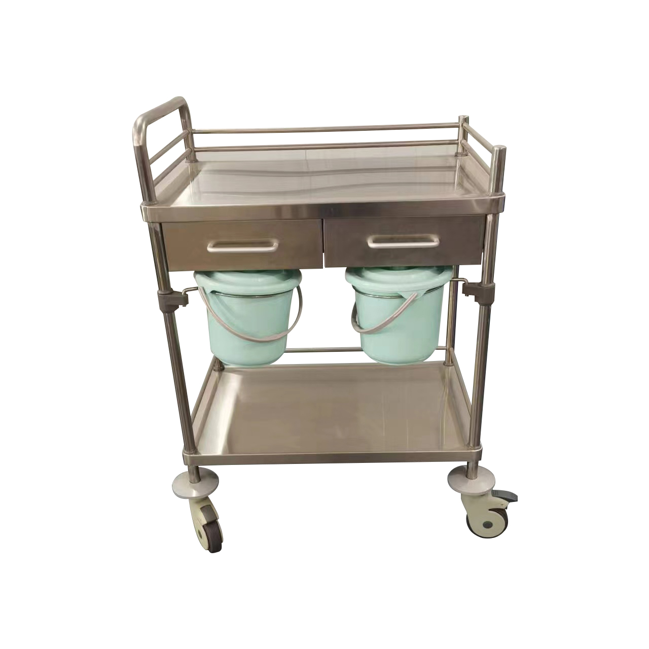 Stainless Steel Rumah Sakit Trolley Perawatan Medis Trolley Trolley Layanan Trolley Stainless Steel