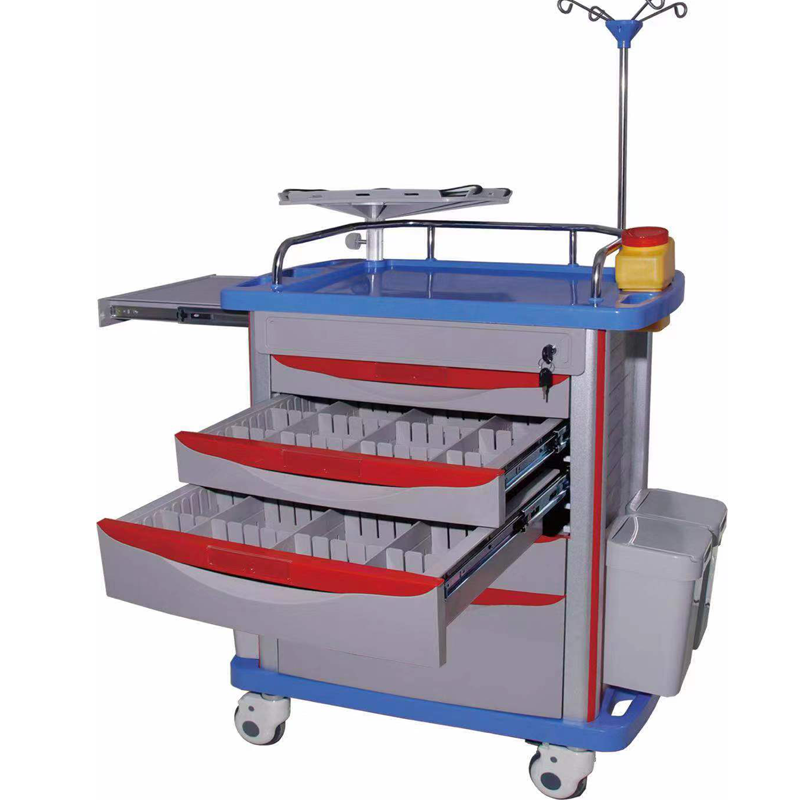 Medical cart  Emergency trolley medical emergency cart