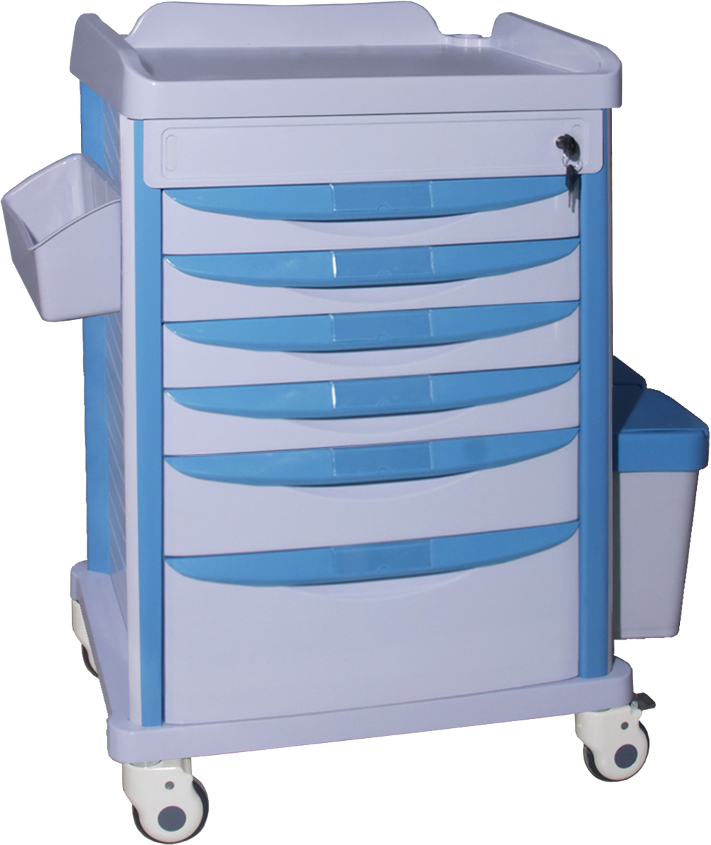 Hot Selling Hospital Delivery Trolley Plastic Trolly And Cart For Medicine Delivery  FCA-09