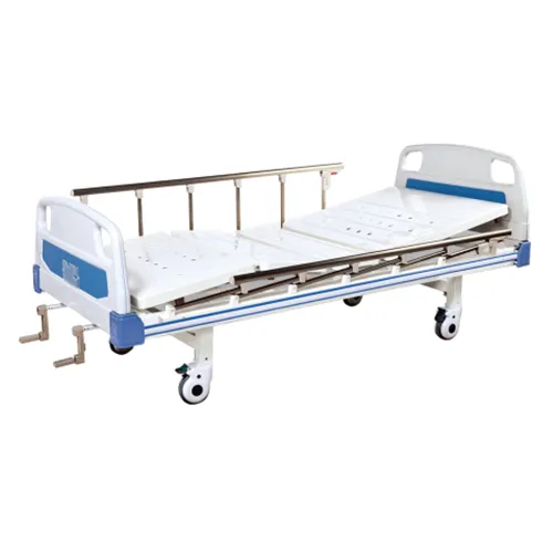 Cama manual de alta calidad con 2 manivelas Cama de enfermería para hospital Cama médica