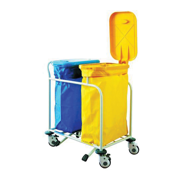 Trolley Pengumpul Limbah Rumah Sakit Stainless Steel