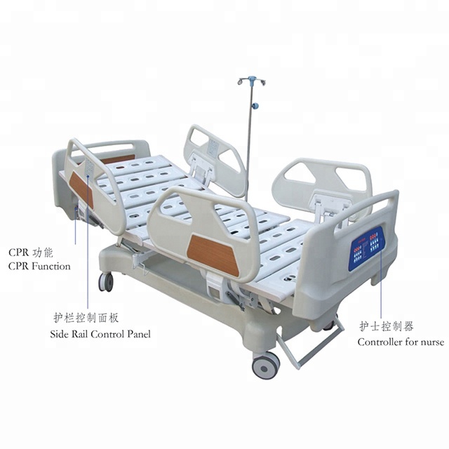 CE Menyetujui Lima Fungsi Tempat Tidur Rumah Sakit Medis Elektrik Tempat Tidur ICU