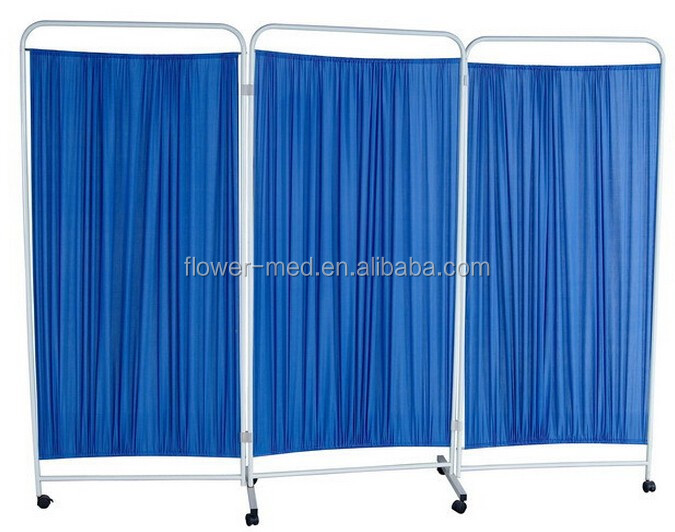 Medical Hospital Ward Screen Medical Screen 3 พับหน้าจอความเป็นส่วนตัวของโรงพยาบาล