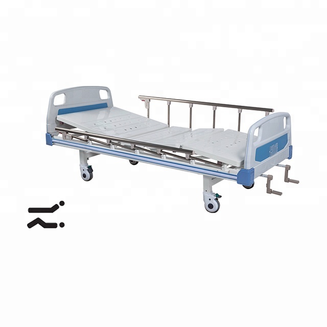 FB-11 cama de hospital Manual 2 manivelas precio de fábrica cama médica tablero de cama ABS