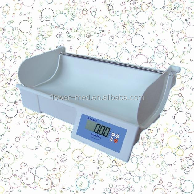 เครื่องชั่งอิเล็กทรอนิกส์แบบพกพา Acs-20b-ye Medical Electronic Infant Scale เครื่องชั่งน้ำหนักอิเล็กทรอนิกส์