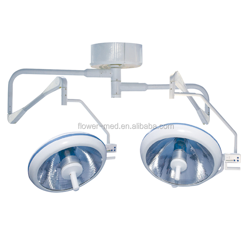 100.000lux Celling Type ห้องผ่าตัด Double Head Operation Light โคมไฟผ่าตัด แสงผ่าตัด