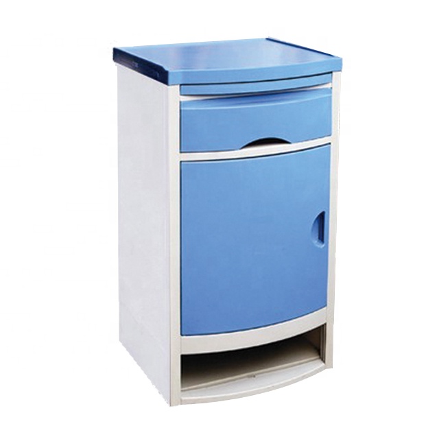 ABS hospital furniture bedside cabinet table Medical appliance bed stand locker