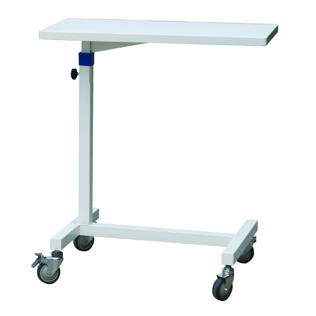 Overbed Rolling Table Over Bed Laptop Food Tray Hospital Desk With Tilting Top