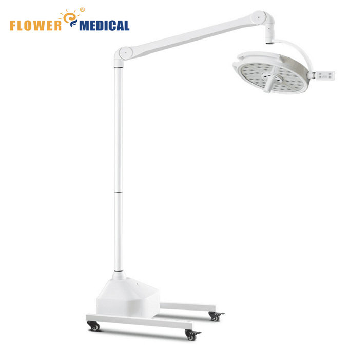 High quality medical LED standing type surgical shadowless operation lamp cold light for ICU