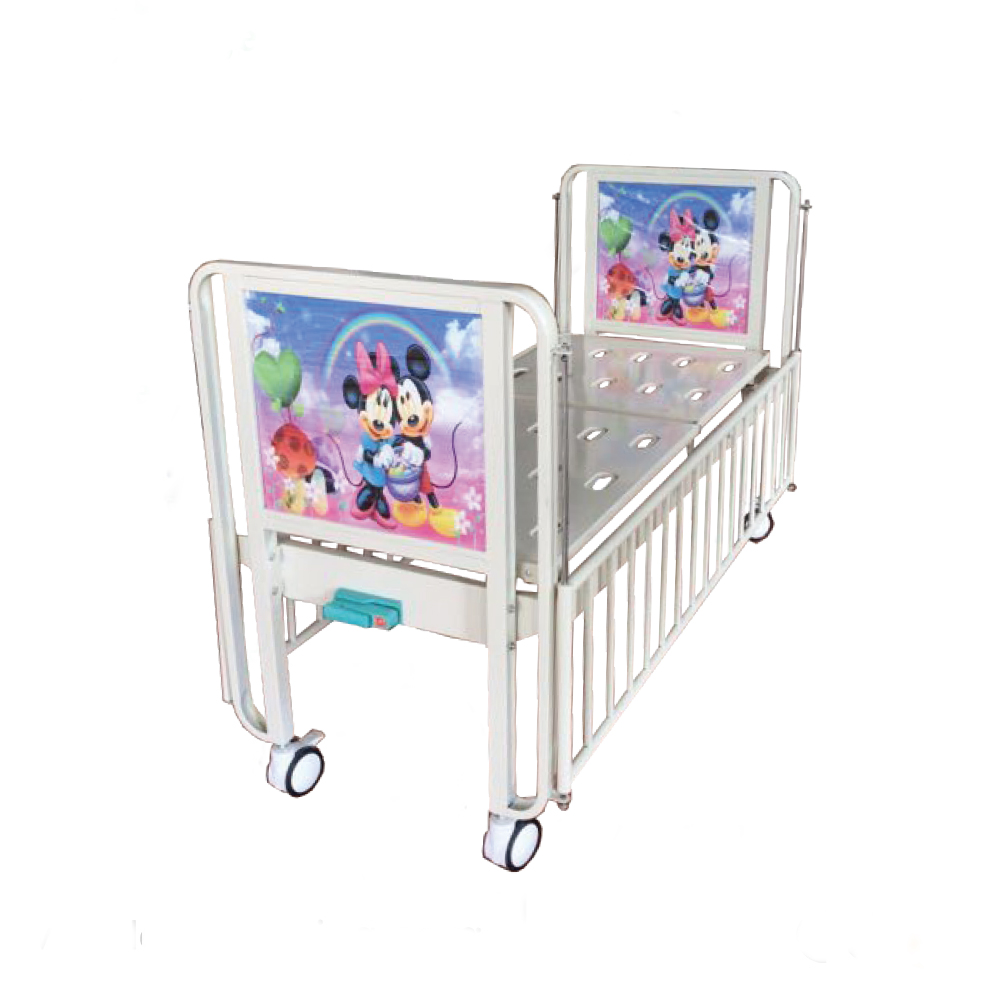 Multi-functional Stainless Steel Medical Children Manual Nursing Bed Pediatric Bed Babies Children Hospital