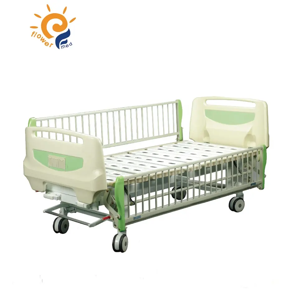 Hospital Medical Three functions electric children's bed with PE bed