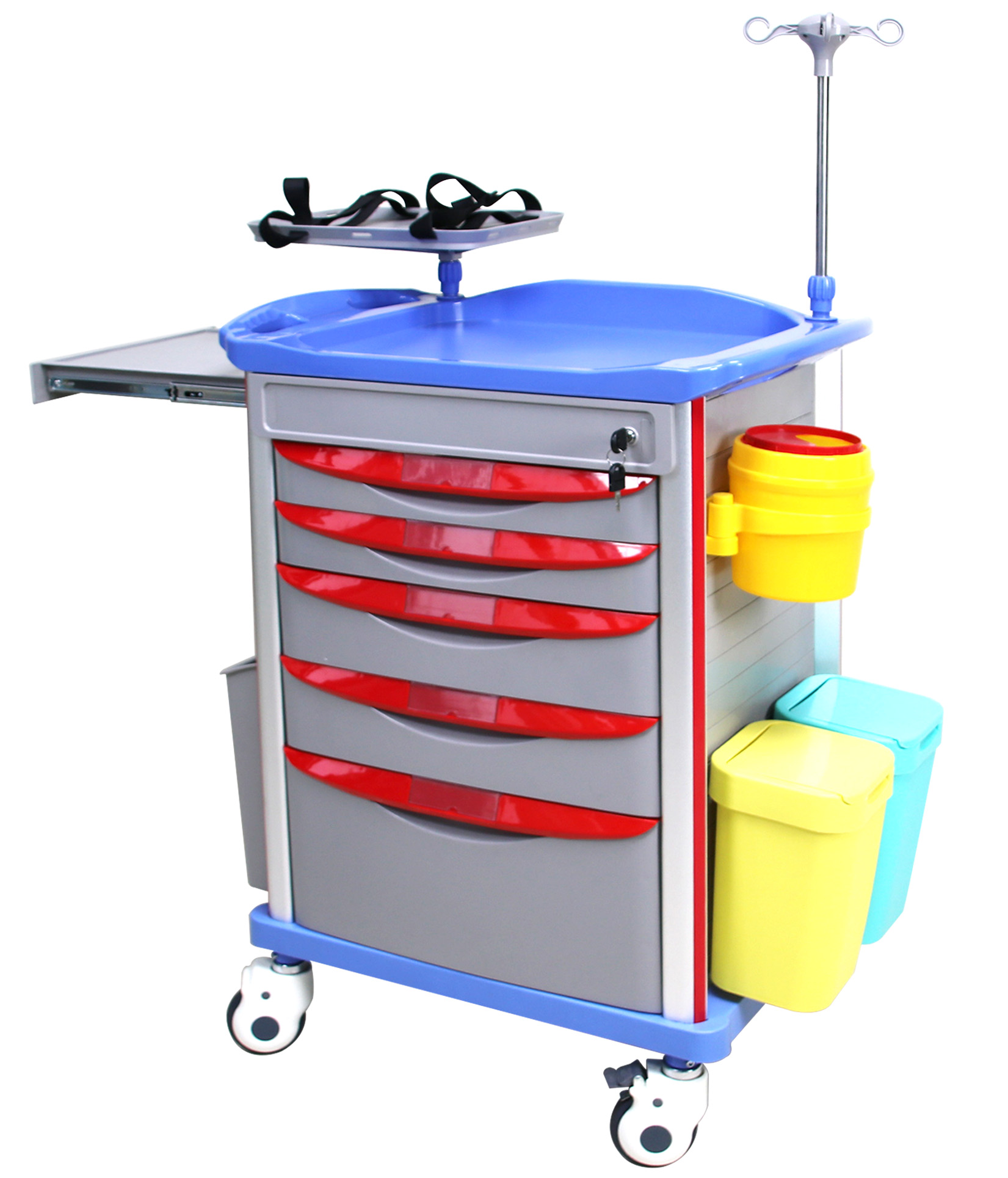 รถเข็นฉุกเฉิน รถเข็นฉุกเฉินทางการแพทย์ New Medical Crash Cart รถเข็นฉุกเฉิน