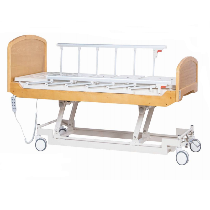 Muebles manuales usados ​​สำหรับ el hogar 2 manivelas สำหรับ cama de hospital con orificio สำหรับ inodoro