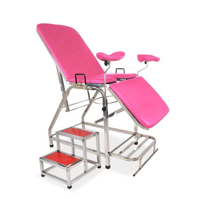 Good Price Manual Obstetric Gynecological Examination Table Gynecological chair bed