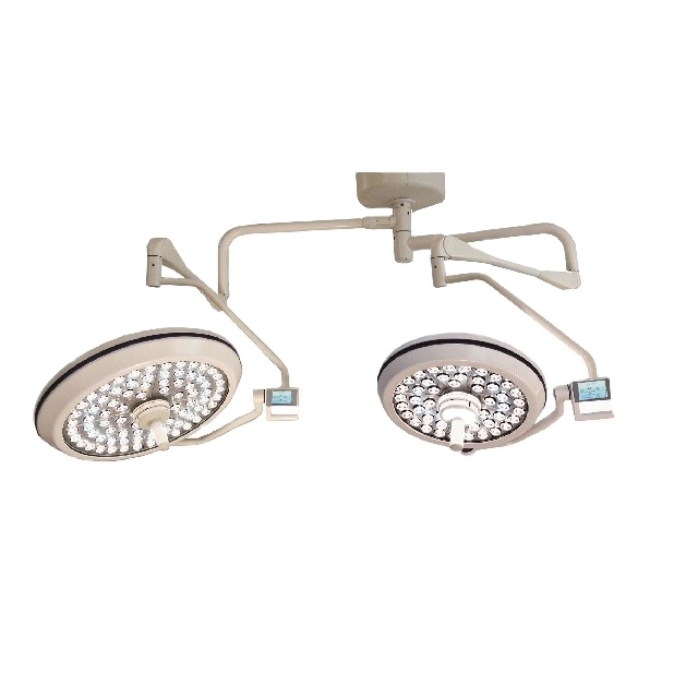 Ceiling mounted double heads shadowless operating lamp surgical ot led  lights for operation room