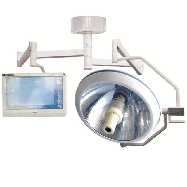 Spital cu două capete LED echipament de prim ajutor chirurgical Lampă montată pe perete lumină chirurgicală albastră fără umbră