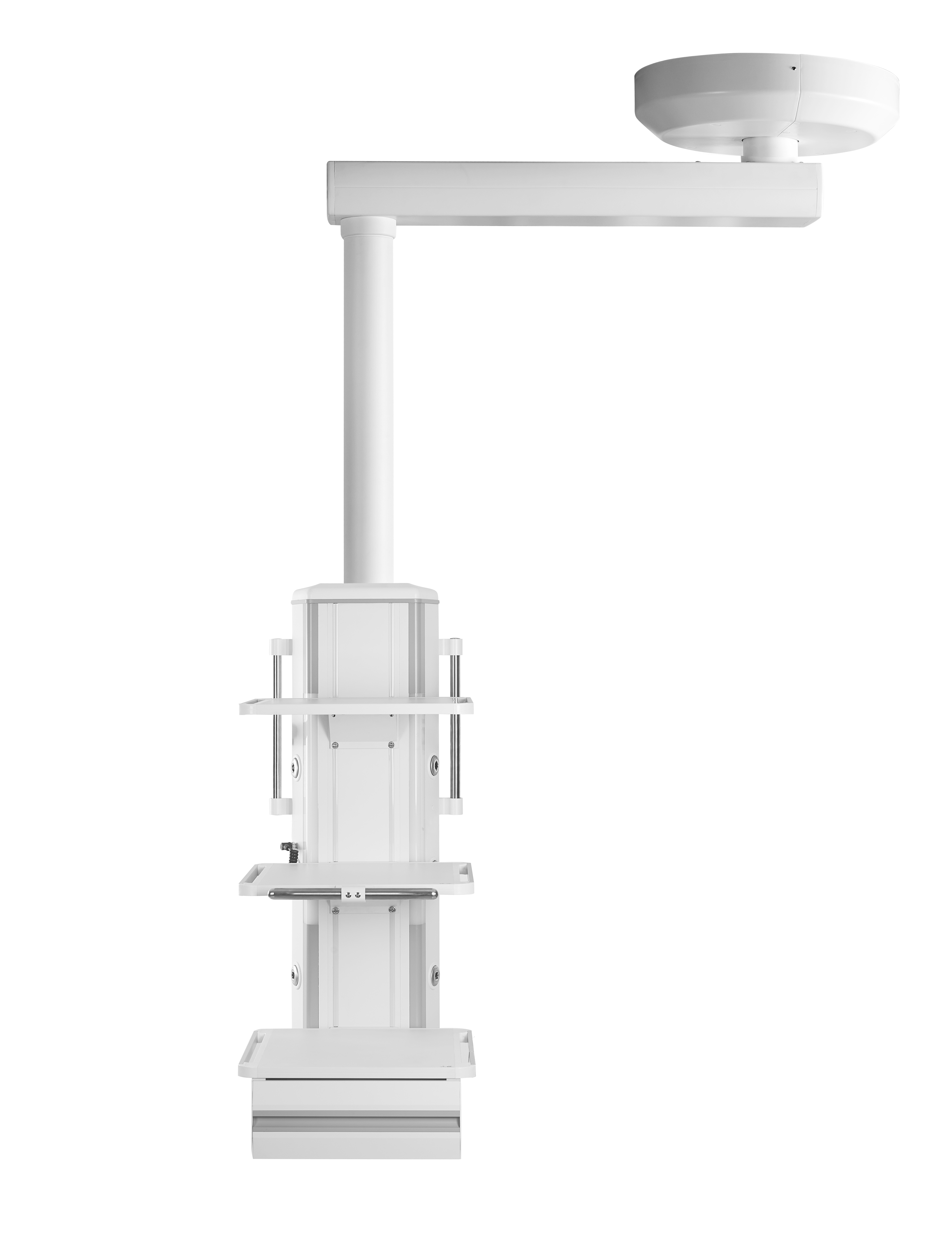 precio de fábrica Venta caliente brazo único montado en el techo parte húmeda y seca brazos colgantes quirúrgicos médicos ICU puente montado en el techo