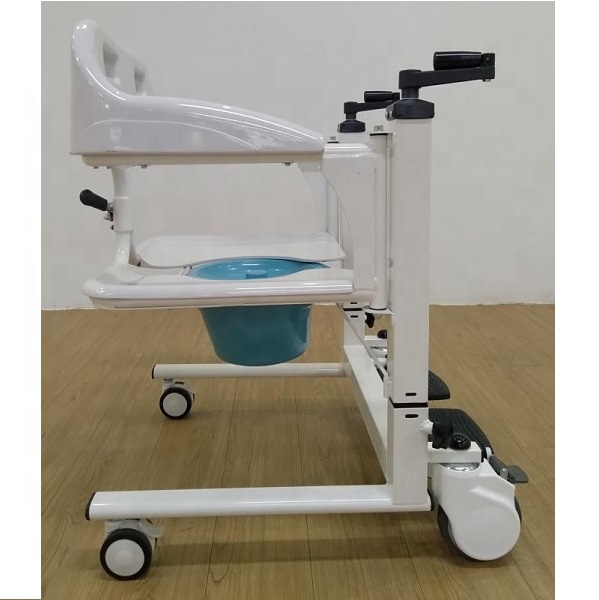 manette de vitesse multifonction avec coussin de siège de toilette mouvement facile chaise de soins infirmiers bain patient personnes âgées fournitures