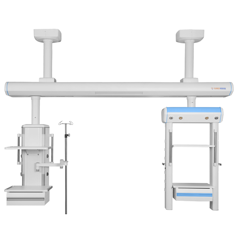 ICU Surgical Endo System Pendant Hôpital Chirurgical ICU Room Medical Double Arms Ceiling Medical Pendant